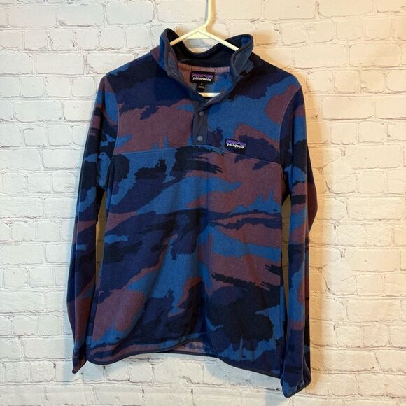 Patagonia Multicolor Camouflage Fleece Pullover - Picture 1 of 8